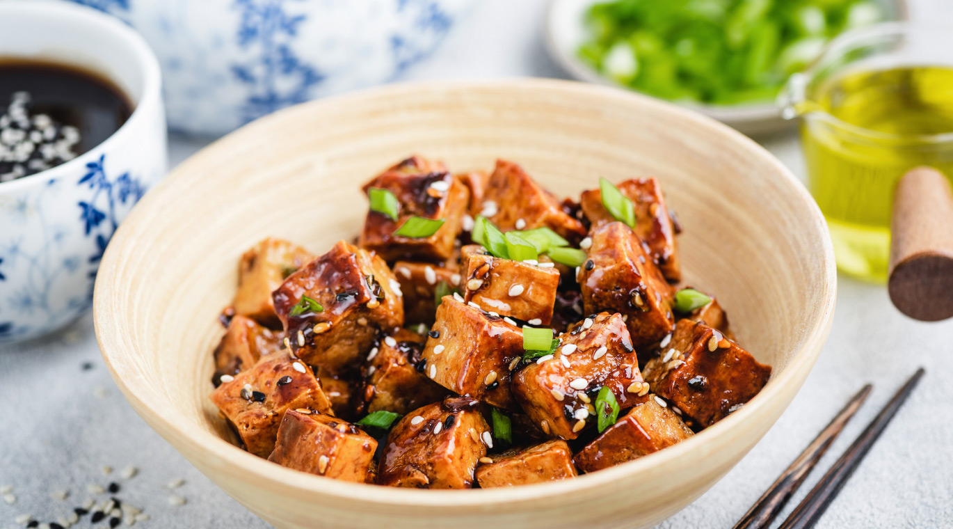 Pan-Fried Garlic Tofu