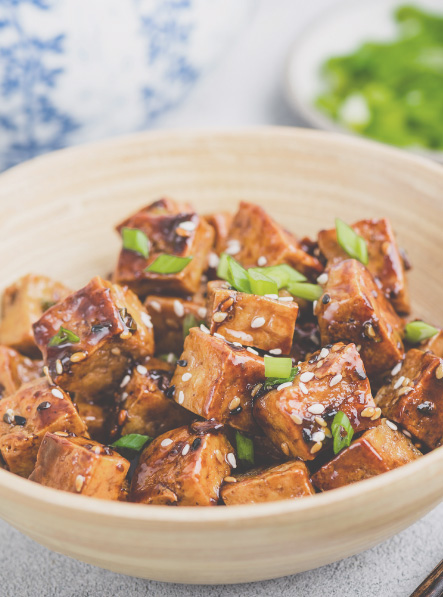 Pan-Fried Garlic Tofu